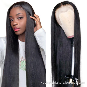 Wholesale Price Brazilian Virgin 4x4 5x5 6x6 HD Lace Closure Frontal Wig Glueless Straight Raw Human Hair HD Lace Wigs